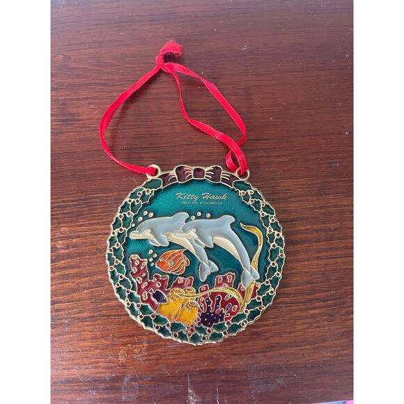 Kitty Hawk North Carolina Dolphins Ornament - Picture 1 of 5